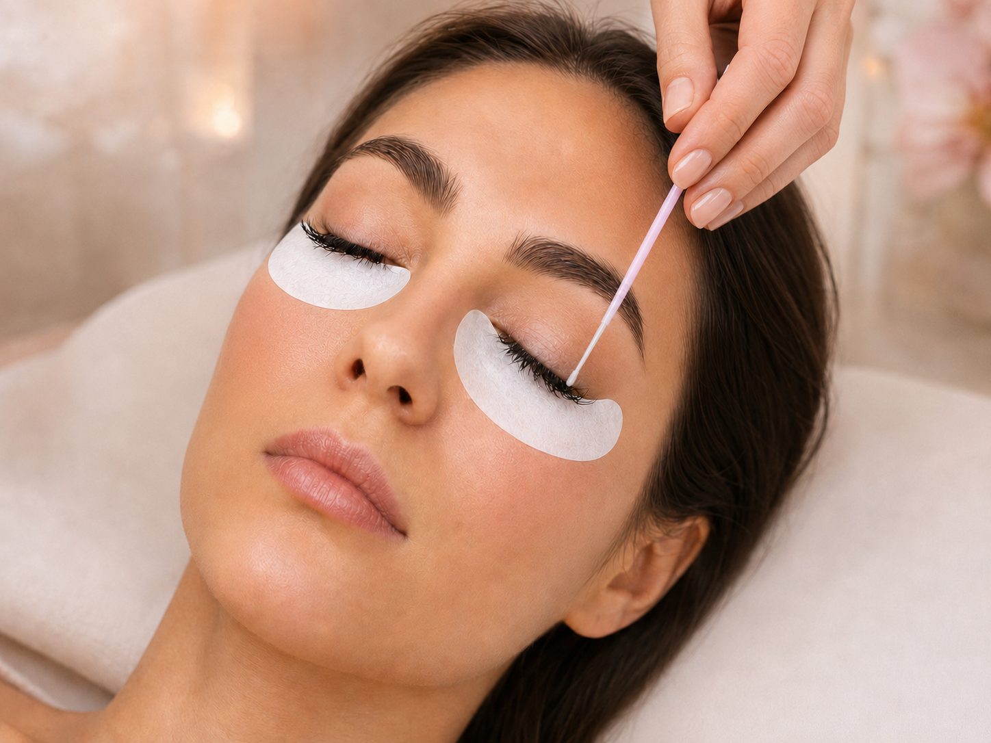 Entfernung der Wimpernextensions